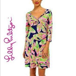 Lilly Pulitzer Palmetto Bright Navy In The Vias Dress